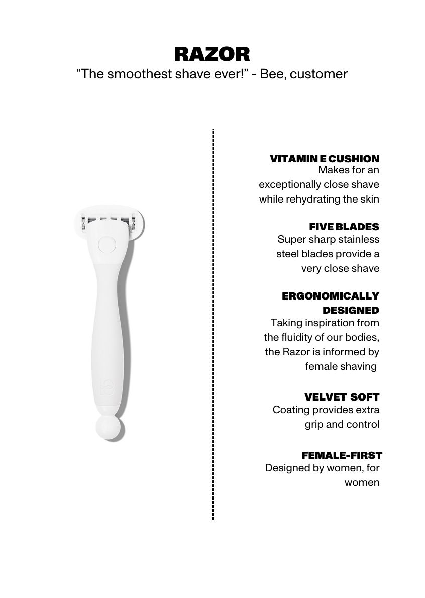 Modi La Razor LUI | Women’s Razors Designed For The Best Shave Yet
